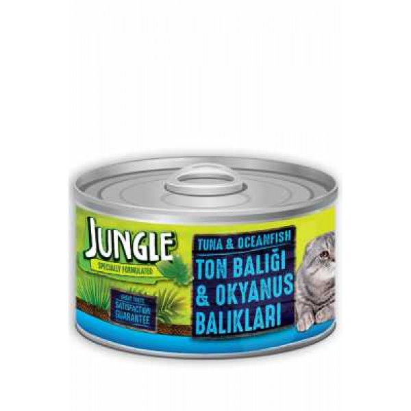 Jungle Kedi 85 gr Ton-Okyanus Balıklı Yaş ...